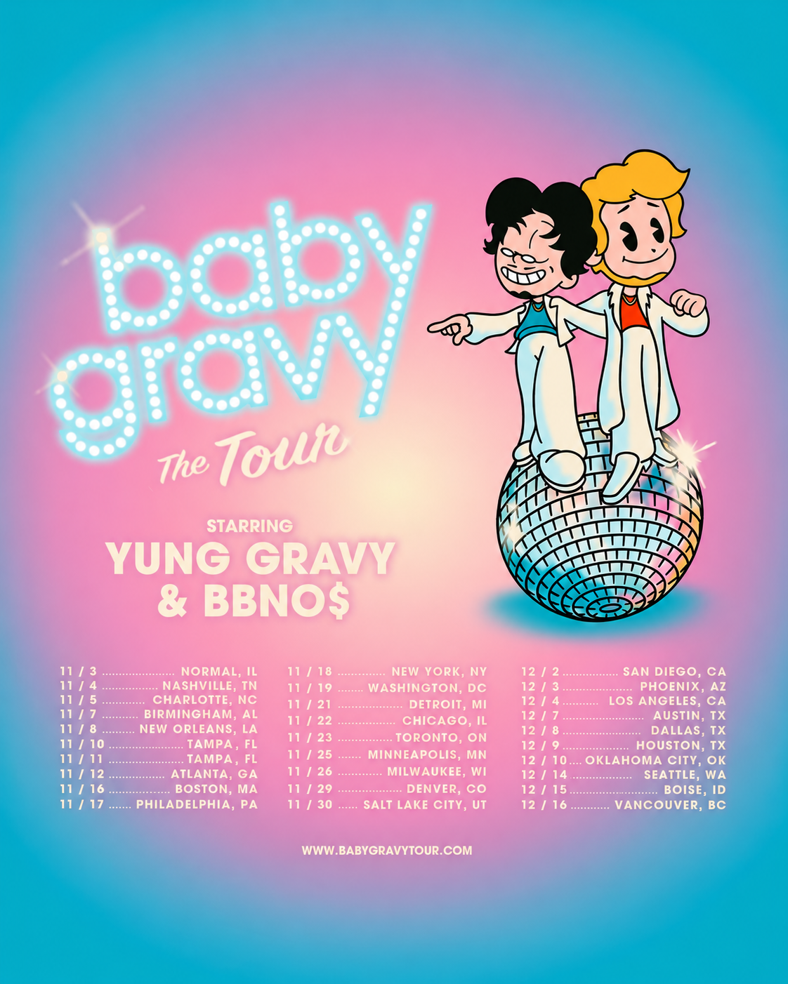 Enhanced poster for Yung Gravy & bbno$: Baby Gravy, The Tour