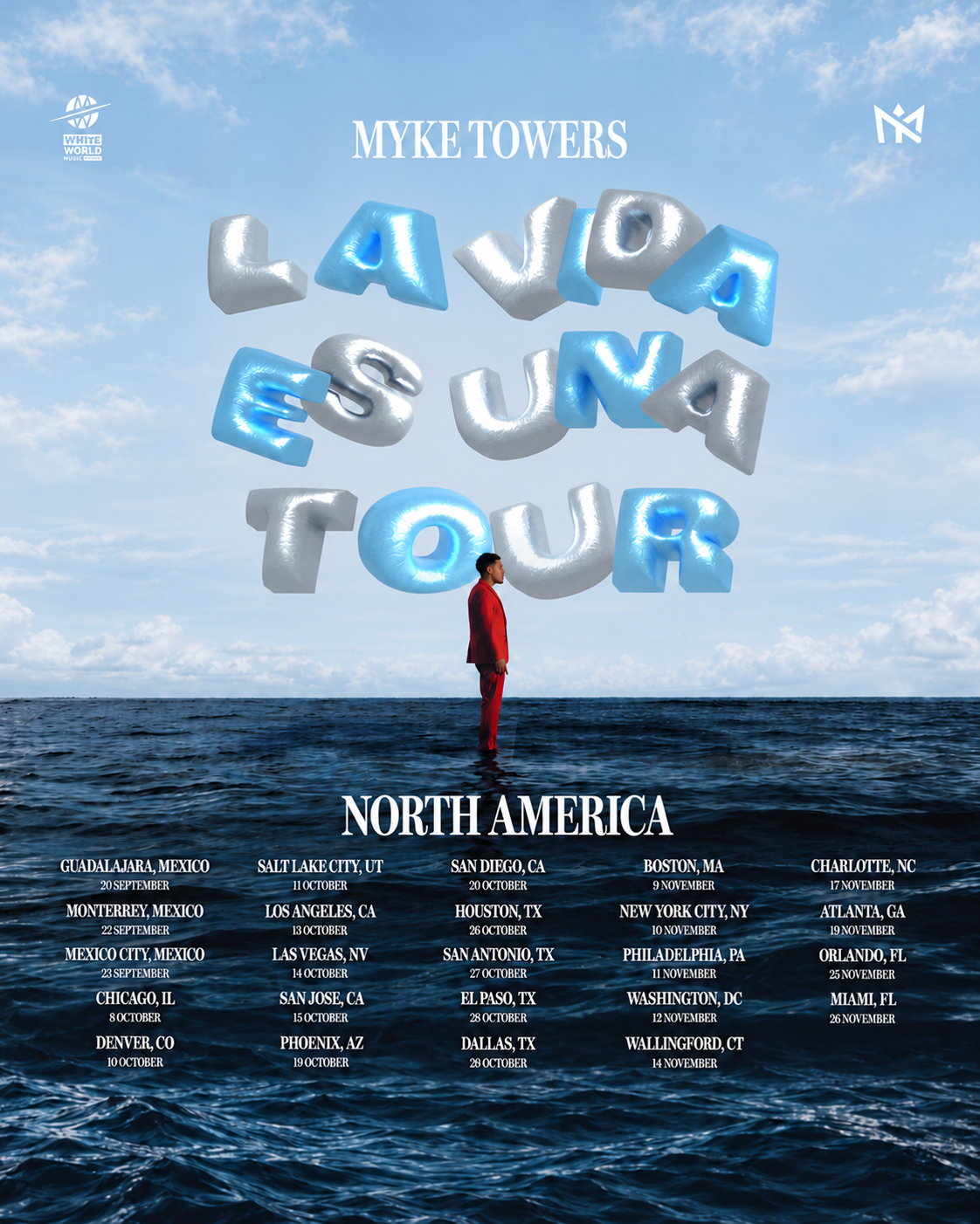 Edited poster for Myke Towers: La Vida Es Una Tour