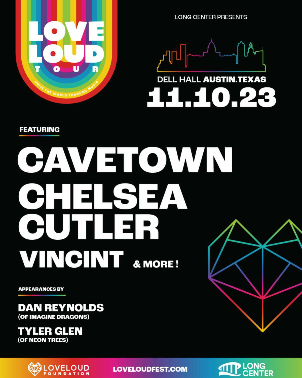 Event poster for LOVELOUD Tour